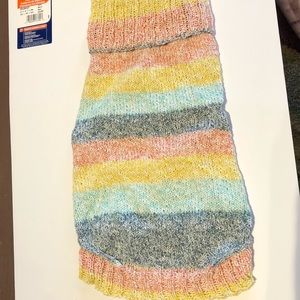 Hand -knit dog sweater